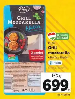 Lidl PILOS Grill mozzarella ajánlat