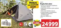 Lidl CRIVIT Dupla falú sátor ajánlat