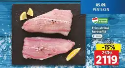 Lidl Friss, afrikai harcsafilé ajánlat