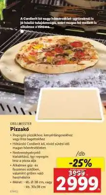 Lidl GRILLMEISTER Pizzakő ajánlat