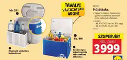 Lidl CRIVIT Hűtőtáska ajánlat