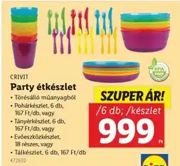 Lidl Party étkészlet ajánlat