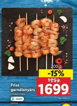 Lidl Friss garnélanyárs ajánlat