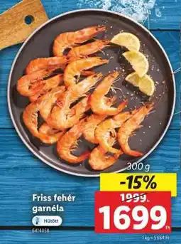 Lidl Friss fehér garnéla ajánlat