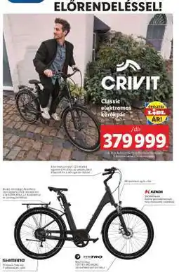 Lidl CRIVIT Classic elektromos kerékpár ajánlat