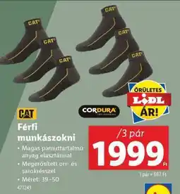 Lidl Férfi munkászokni ajánlat