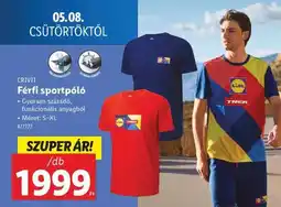 Lidl Férfi sportpóló ajánlat