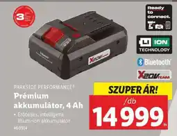 Lidl PARKSIDE PERFORMANCE Prémium akkumulátor, 4 Ah ajánlat