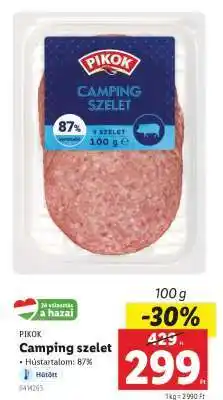 Lidl PIKOK Camping szelet ajánlat