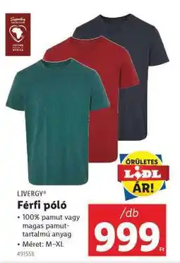 Lidl Férfi póló ajánlat