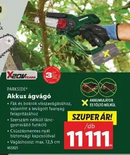 Lidl PARKSIDE Akkus ágvágó ajánlat