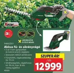 Lidl PARKSIDE Akkus fű- és sövénynyíró ajánlat