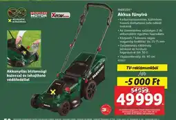 Lidl PARKSIDE Akkus fűnyíró ajánlat