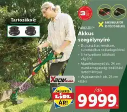 Lidl PARKSIDE Akkus szegélynyíró ajánlat