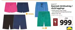 Lidl pepperts! Gyermek rövidnadrág / rövid leggings ajánlat