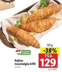 Lidl Sajtos nosztalgia kifli ajánlat