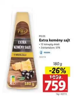 Lidl Pilos Extra Kemény Sajt ajánlat