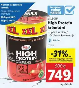 Lidl MILBONA High Protein Krémtúró ajánlat