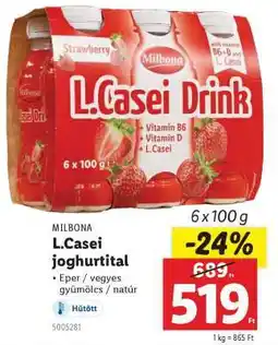 Lidl MILBONA L.Casei joghurtital ajánlat