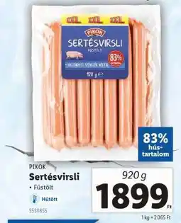 Lidl PIKOK Sertésvirsli ajánlat
