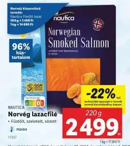 Lidl NAUTICA Norvég lazacfilé ajánlat