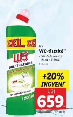 Lidl W5 WC-tisztító ajánlat