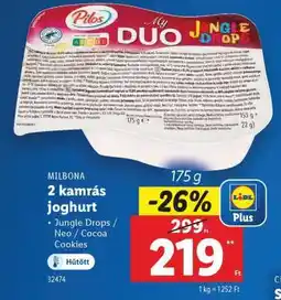 Lidl MILBONA 2 kamrás joghurt ajánlat