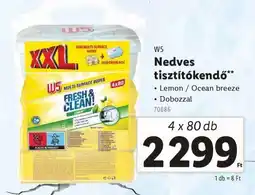 Lidl W5 Nedves tisztítókendő ajánlat