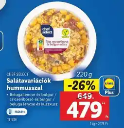 Lidl CHEF SELECT Salátavariációk hummusszal ajánlat