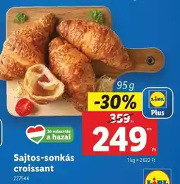 Lidl Sajtos-sonkás croissant ajánlat
