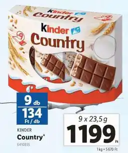 Lidl Kinder Country ajánlat