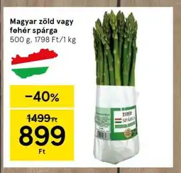 Tesco Magyar zöld vagy fehér spárga ajánlat