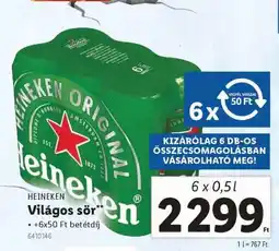 Lidl HEINEKEN Világos sör ajánlat