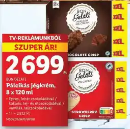 Lidl BON GELATI Pálcikás jégkrém, 8 x 120 ml ajánlat