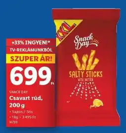 Lidl Snack Day Csavart rúd, 200 g ajánlat
