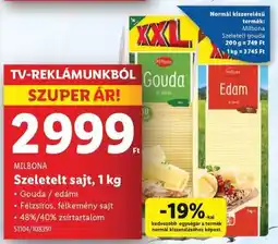 Lidl MILBONA Szeletelt sajt, 1 kg ajánlat