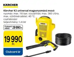 Tesco Kärcher K2 univerzális magasnyomású mosó ajánlat