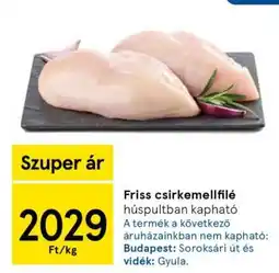 Tesco Friss csirkemellfilé ajánlat