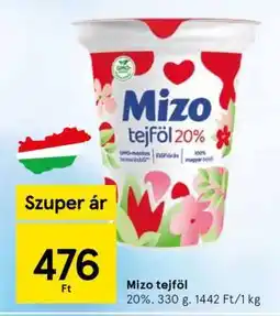 Tesco MIZO Tejföl ajánlat