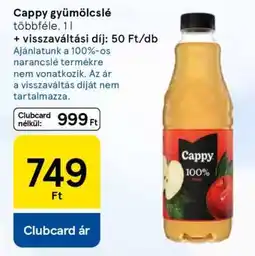 Tesco Cappy gyümölcslé ajánlat