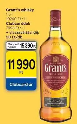Tesco Grant's whisky ajánlat