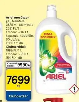 Tesco ARIEL Mosószer ajánlat