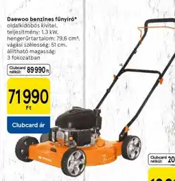 Tesco Daewoo benzinés fűnyíró ajánlat