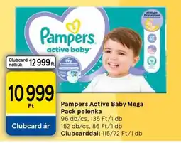 Tesco Pampers Active Baby Mega Pack pelenka ajánlat