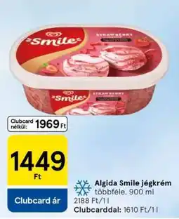 Tesco Algida Smile jégkrém ajánlat