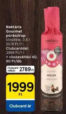 Tesco Nektária Gourmet pürészirup ajánlat