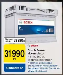 Tesco Bosch Power akkumulátor ajánlat