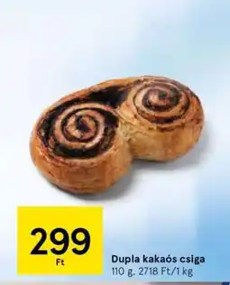 Tesco Dupla kakaós csiga ajánlat