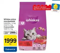Tesco Whiskas száraz macskaeledel ajánlat