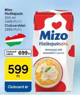 Tesco MIZO Főzőtejszín ajánlat